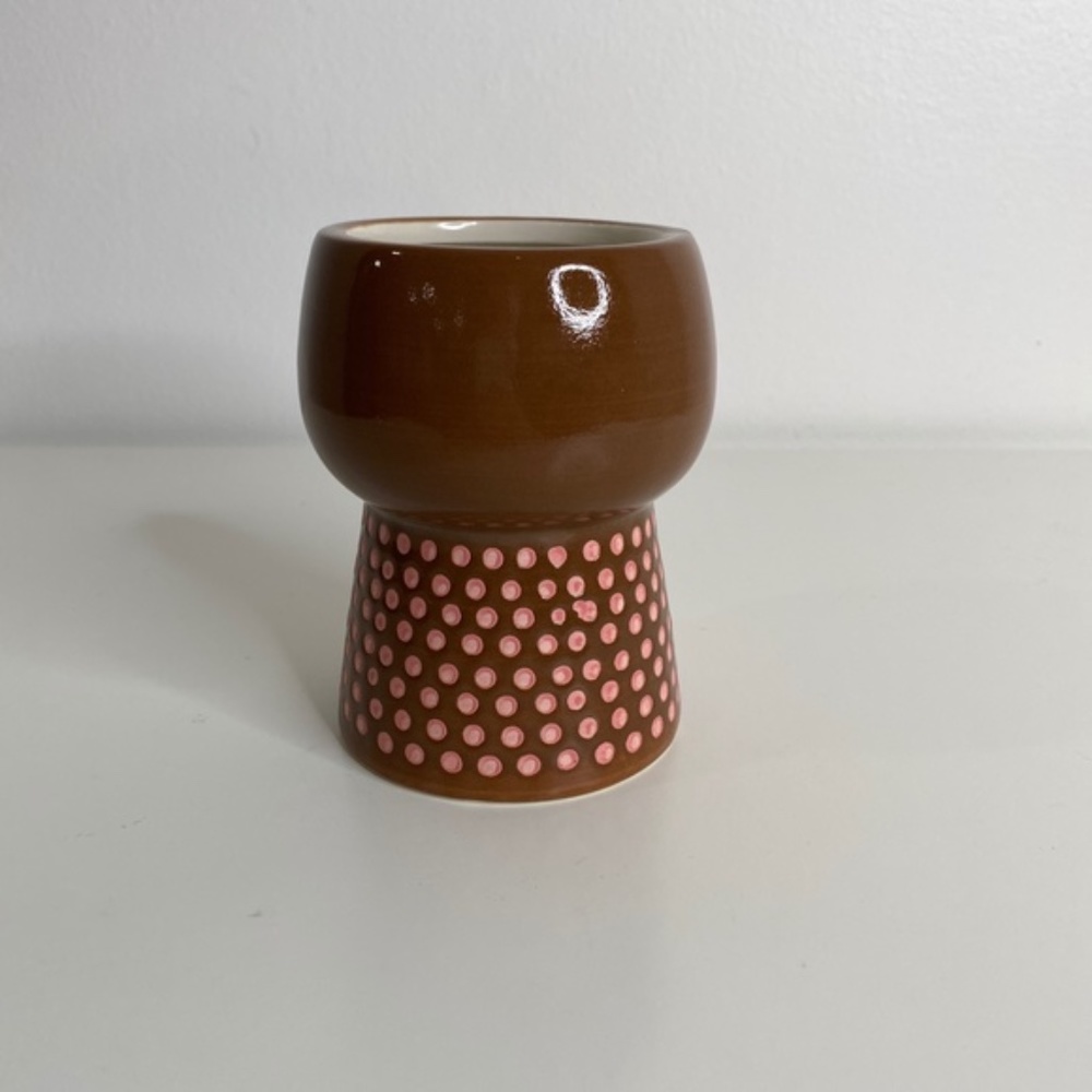 Opalhouse stoneware 4" family planter brown boho - Picture 5 of 8